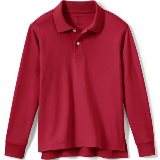 Lands' End Kids Short Sleeve Interlock Polo Shirt image {8}