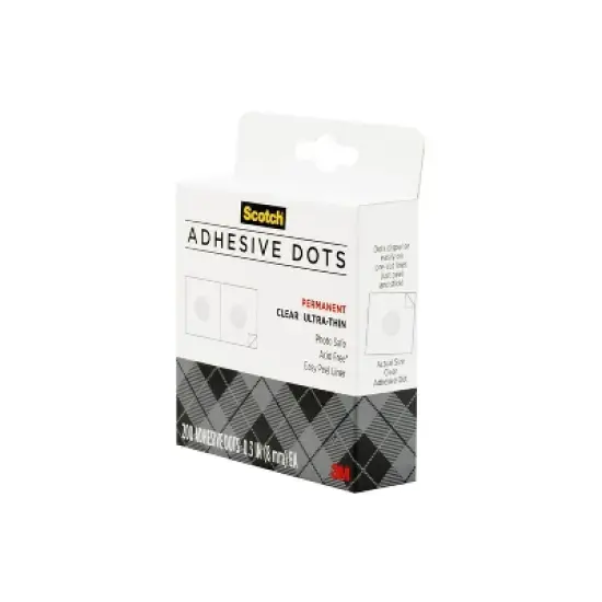 Scotch 200ct Adhesive Dots Clear Ultra Thin image {2}