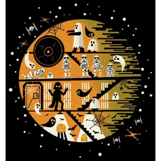 Boy's Star Wars Spooky Death Star T-Shirt image {1}