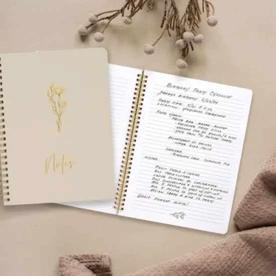 Aesthetic Spiral Notebook Set of 3 For Women - Cute College Ruled Journals For Bible Journaling And More image {3}