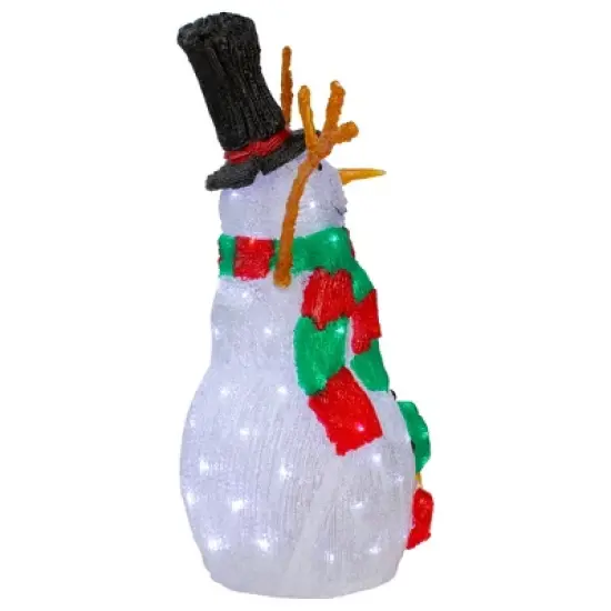 Northlight Lighted Commercial Grade Acrylic Snowman Outdoor Christmas Decoration - 23" image {2}