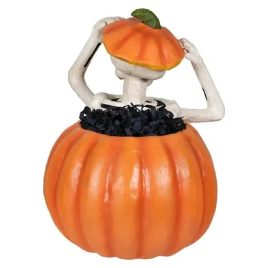 Bethany Lowe 13.0 Inch Pop Up Shelly Halloween Figurine , Lightweight Halloween Decor Halloween Bones Pumpkin (1PC) image {1}