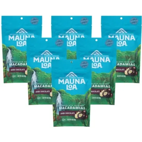 Mauna Loa Macadamia Nuts Dark Chocolate - Case of 6/4 oz image {4}