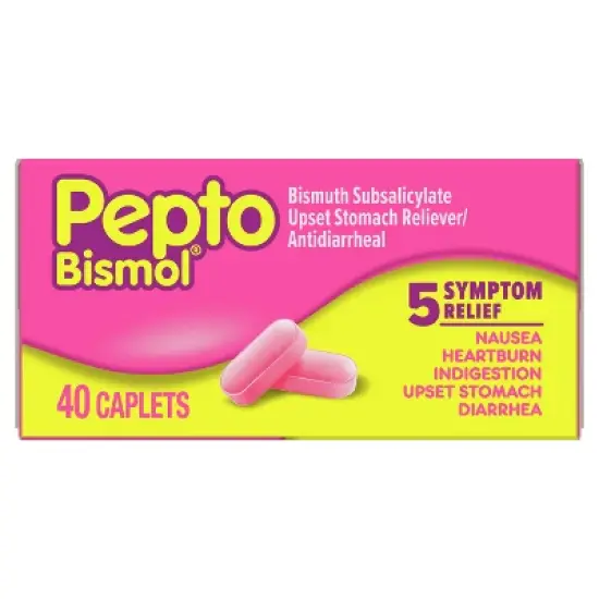 Pepto-Bismol 5 Symptom Stomach Relief Caplets - 40ct image {10}