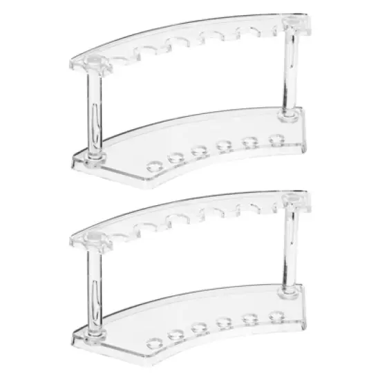 Unique Bargains Acrylic Space-Saving Durable Pen Display Stand Rack image {7}