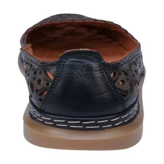 Cools 21 Tumi Perforated Memory Foam Leather Flats image {2}