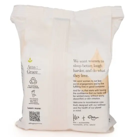 Attn: Grace Incontinence Hybrid Pads - Light Absorbency - 14ct image {1}
