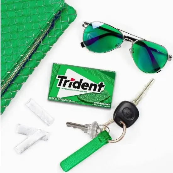Trident Spearmint Chewing Gums - 2.816oz/3pk image {7}