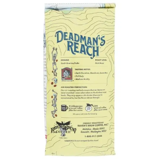 Raven's Brew Deadman's Reach Ground Coffee - 12oz image {3}