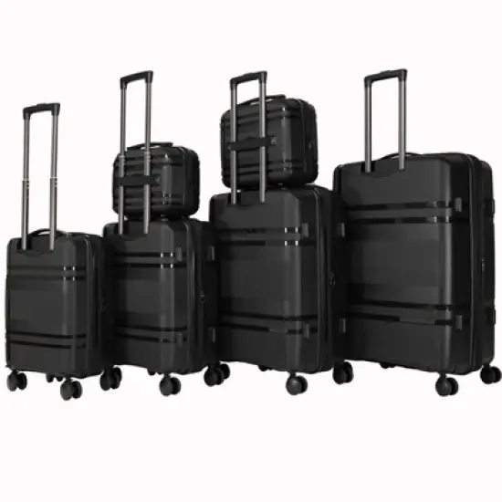 Kumasinova 6Pcs ABS Hardshell Luggage Set,Expandable Travel Suitcase with Lock,18/20/24/28" Carry-On&Checked Spinner Suitcase,Lightweight image {5}