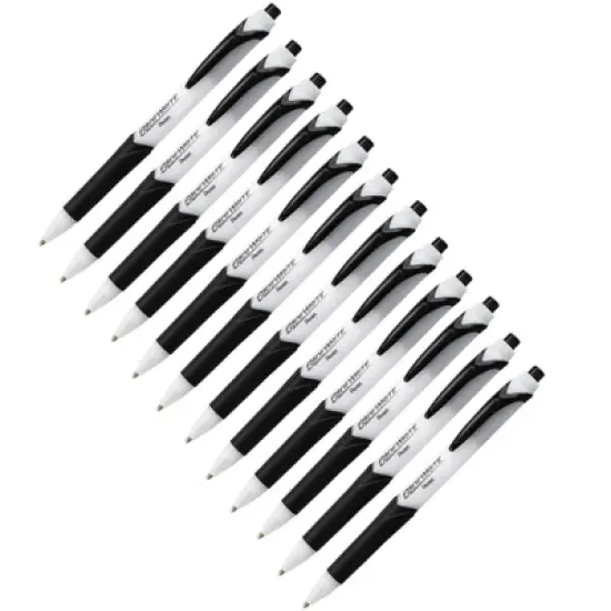 Pentel&reg; EnerGel-X Retractable Liquid Gel Pen, (0.5mm) Needle Tip, Fine Line, Green Ink, 1 Dozen image {3}