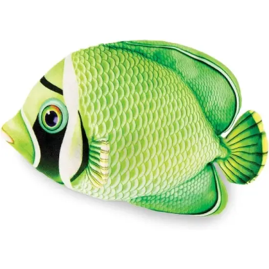 Underwraps Real Planet Butterfly Fish Green 13 Inch Realistic Soft Plush image {1}