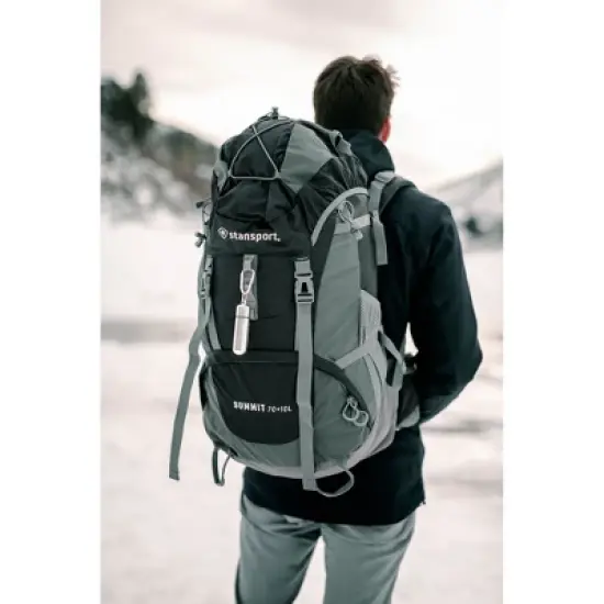 Stansport Adjustable Suspension Internal Frame Hiking and Camping Backpack 70+10L image {7}