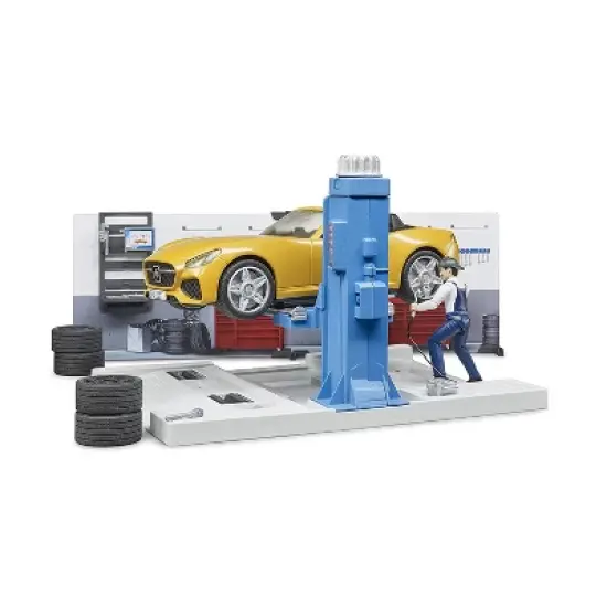 Bruder Bworld Car Service Repair Shop Set image {6}