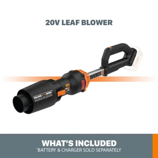 Worx WG543.9 20V Power Share LEAFJET Cordless Leaf Blower with Brushless Motor - TOOL ONLY image {5}