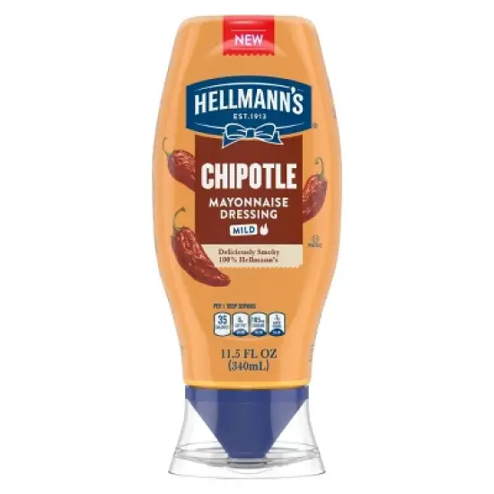 Hellman's Chipotle Mayonnaise Mild Spread & Dressing - 11.5oz image {1}