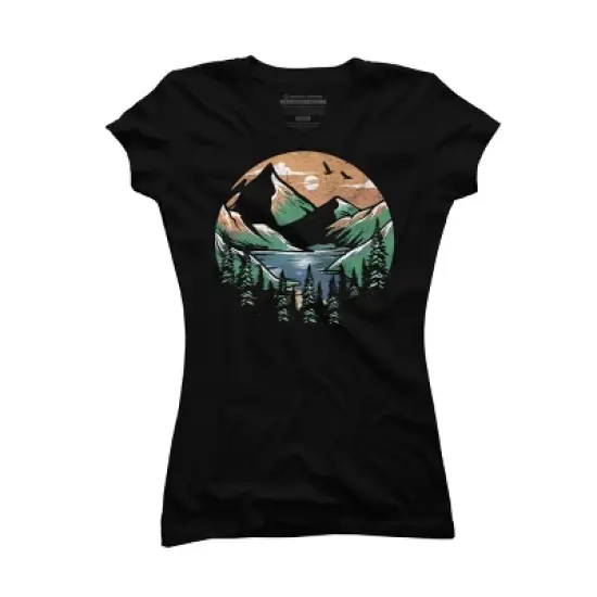 Junior's Design By Humans Happiness Place By orangedan T-Shirt image {3}