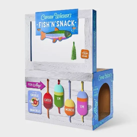 Fish N Snack Shack Novelty Cat Scratcher - Assorted Grays - 31" - Boots & Barkley&trade; image {3}