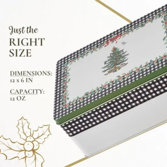 Spode Christmas Tree 5-Piece Mug & Tin Set - Fine China Mugs & Cork Coasters, Holiday Beverage Essentials, Festive Gift for Collectors image {6}