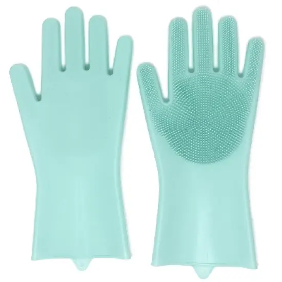 Norpro Silicone Cleaning Gloves with Micro Bristles, 1 Pair image {6}