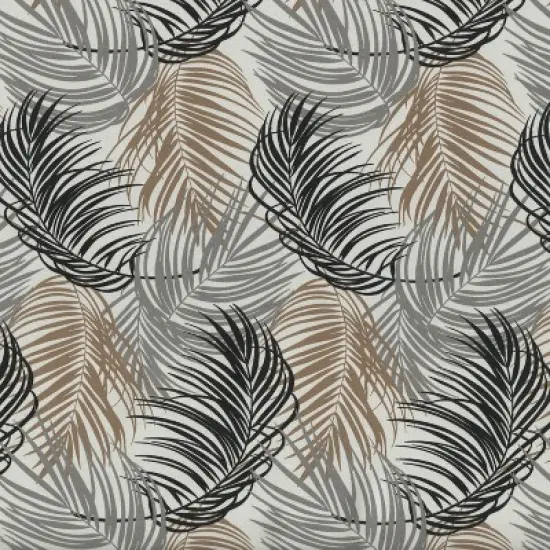 2pk Setra Stone Wicker Outdoor Seat Cushions Black - Pillow Perfect image {1}