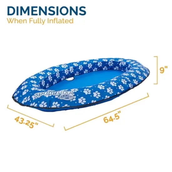 SwimWays Spring Float Paddle Paws Dog Pool Float - Large (65 lbs and Up) image {4}