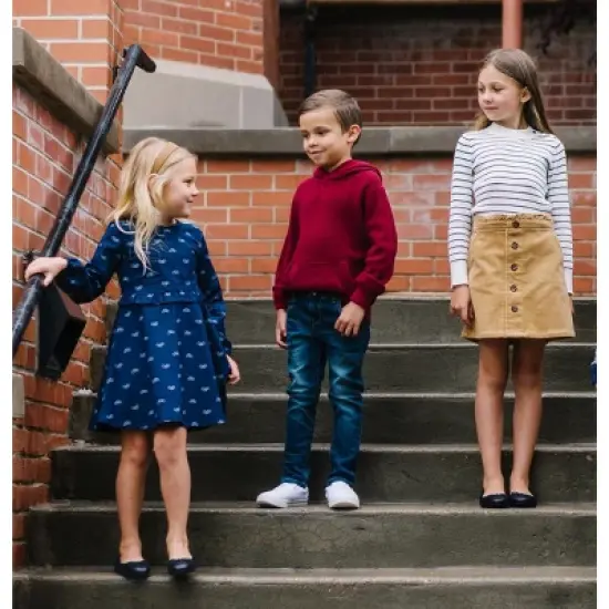 Hope & Henry Girls' Corduroy Cinch Waist Pull-On Skirt, Toddler image {5}