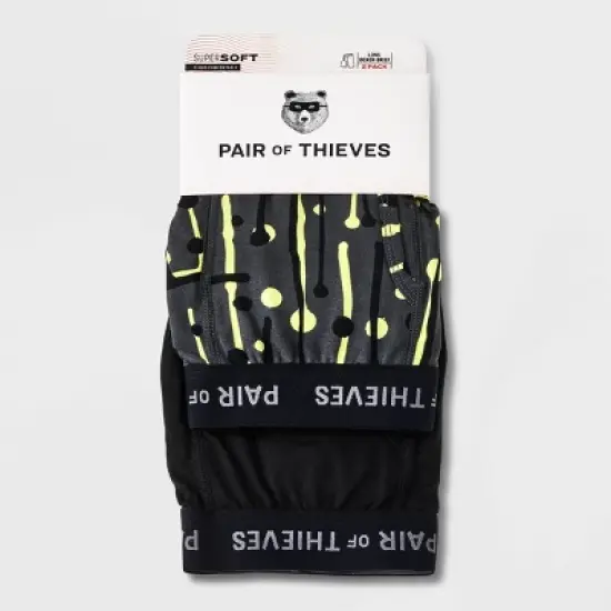 Pair of Thieves Men's Super Soft Long Boxer Briefs 2pk image {1}
