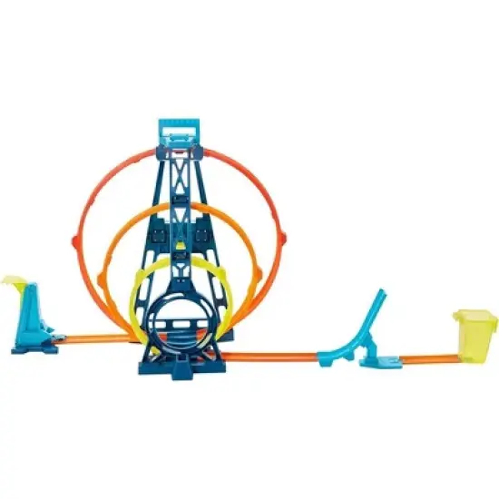 Hot Wheels Track Builder Triple Loop Stunt Loops image {4}