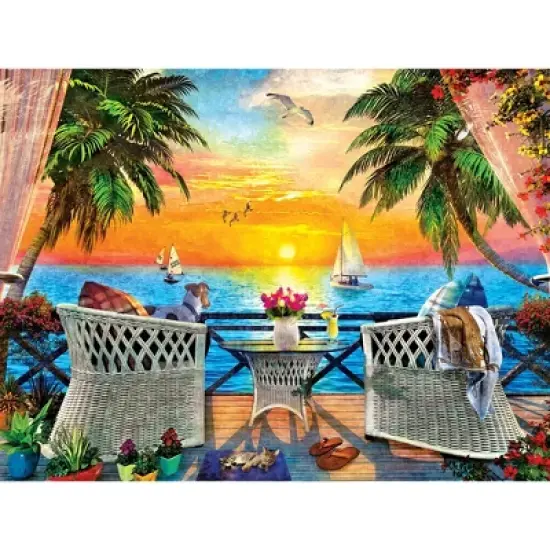 MasterPieces 550 Piece Jigsaw Puzzle for Adults - On The Balcony - 18"x24" image {2}