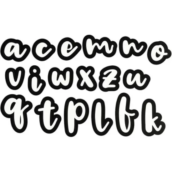 Bright Creations 146 Piece Alphabet, Numbers, Punctuation White Cutout Letters for Bulletin Board, Classroom, Chalkboard, 3.2 Inch image {7}