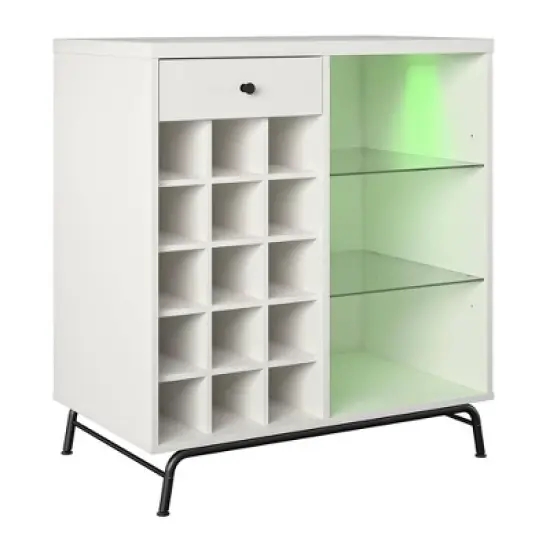 Hannaford Bar Cabinet White - Room & Joy image {8}