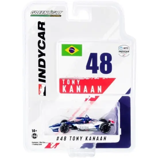 Dallara IndyCar #48 Kanaan "American Legion" Chip Ganassi Racing "NTT IndyCar Series" 2021 1/64 Diecast Model Car by Greenlight image {2}