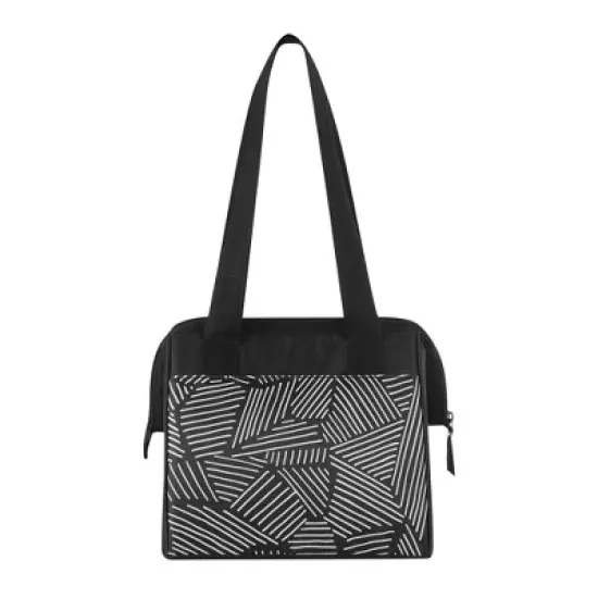 Igloo Print Essentials Leftover Lunch Bag  with Pack Ins - Black image {7}