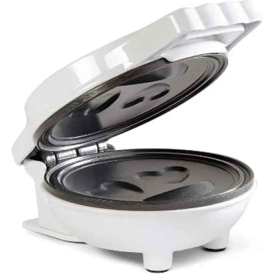WaffleWow Heart Eye Emoticon Mini Waffle Maker - Make Breakfast Fun w/ Smiley Face Designs, Electric Nonstick Waffler - Officially Licensed by Emoji image {4}
