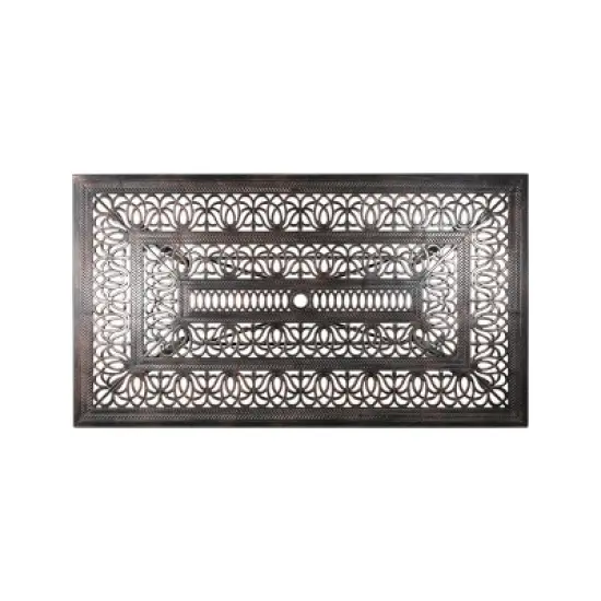 Coolbibila-Rectangular Dining Table, Dining Table Fit For Seats Up To Six, Dining Table Outdoor image {6}