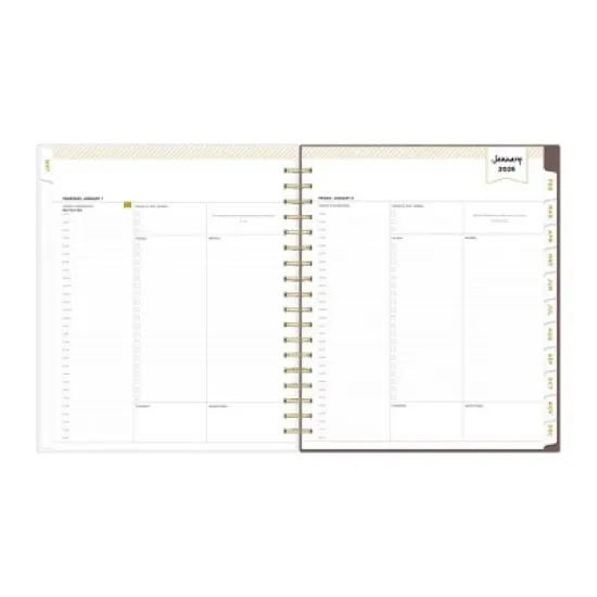 Blue Sky Day Designer Daily/Monthly Planning Calendar 8"x10" Song Bird Smooth Frosted image {4}