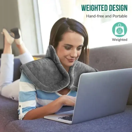 SNAILAX Electric Heating Pad - Full Coverage for Neck, Shoulders & Back Pain Relief image {8}