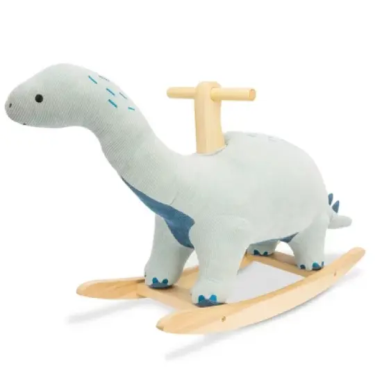 Dinosaur Ride on Rocker Active Sitting Chair Aqua Green - Wonder & Wise image {2}