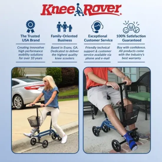 KneeRover Steerable Seated Scooter image {1}
