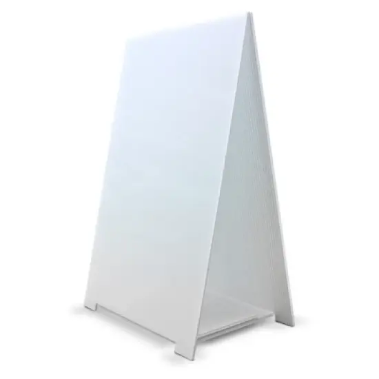 Flipside Products 11" x 17" Premium Corrugated Plastic Dry Erase Tabletop Marquee Easel - 2 Pack image {1}