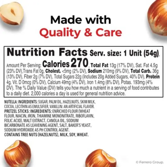 Nutella and Go! Hazelnut Spread with Pretzel Sticks - 19oz/10ct image {1}