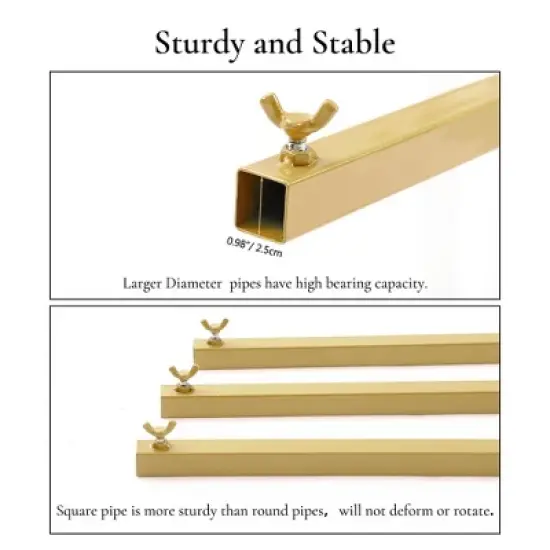 8x8 FT Square Wedding Backdrop Stand, Metal Balloon Arch Stand for Party and Ceremony, Square image {3}