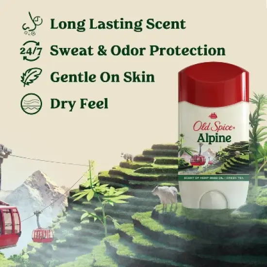 Old Spice Antiperspirant & Deodorant for Men - Alpine with Hemp Seed Oil - 2.6oz image {2}