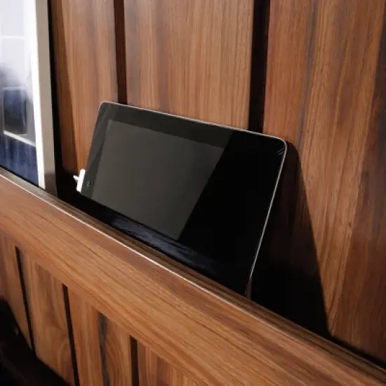 Queen Vista Key Headboard Blaze Acacia - Sauder image {1}