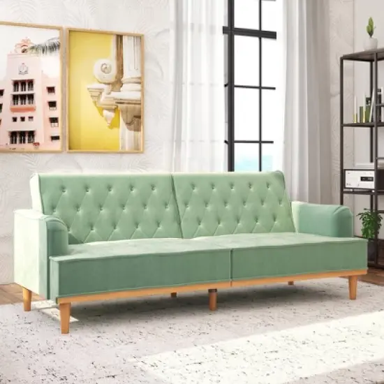 Stella Vintage Convertible Sofa Bed Futon - Mr. Kate image {11}