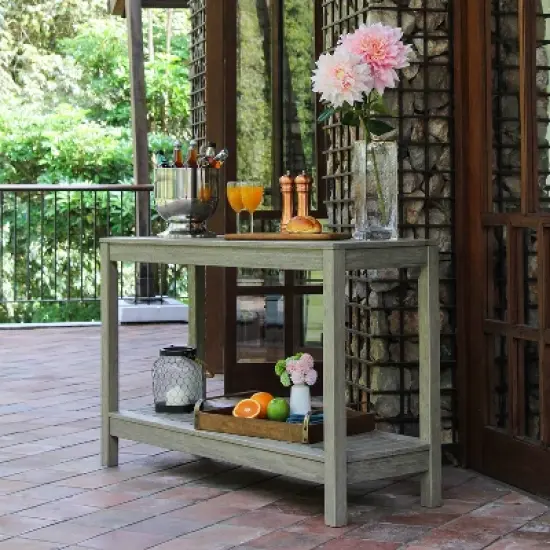 Westlake Patio Console Table - Gray - Cambridge Casual image {4}