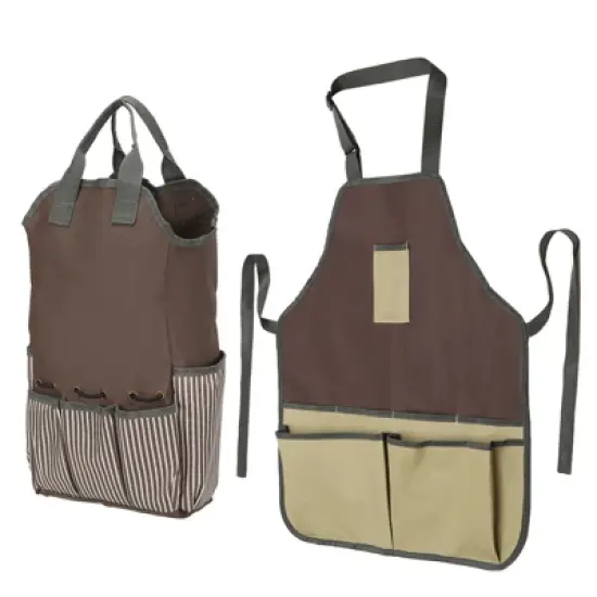 Unique Bargains Oxford Cloth Multi-Purpose Garden Tool Bag with Apron 1 Set image {5}