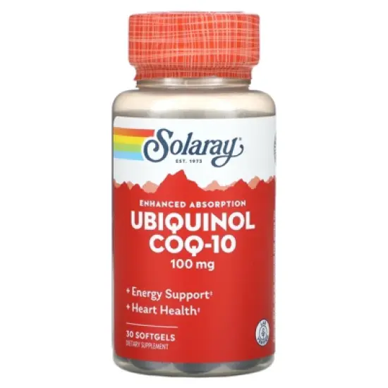 Solaray Ubiquinol CoQ10, Enhanced Absorption, 100 mg, 30 Softgels image {4}