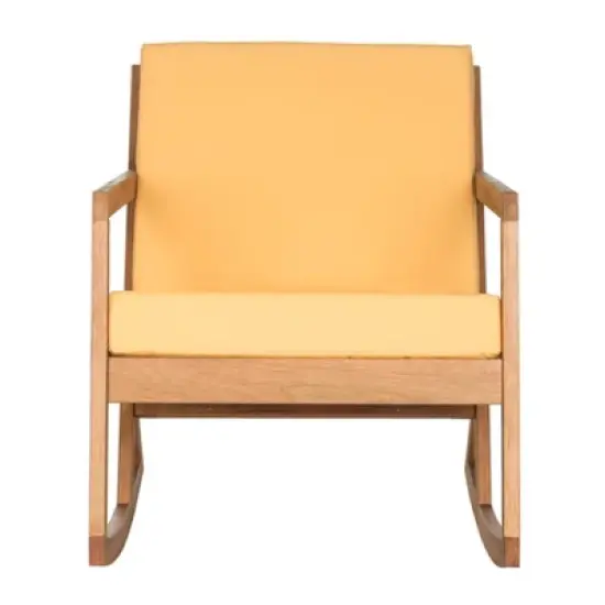 Vernon Rocking Chair Natural/Yellow - Safavieh image {2}